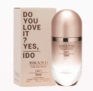 Brand Collection 034 - Inspiração 212 Vip Rose - 25ml