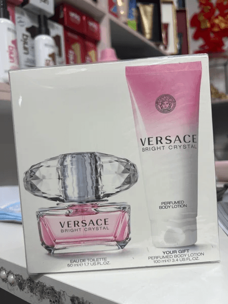 Kit Versace Bright Crystal EDT 50ml + Creme 100ml